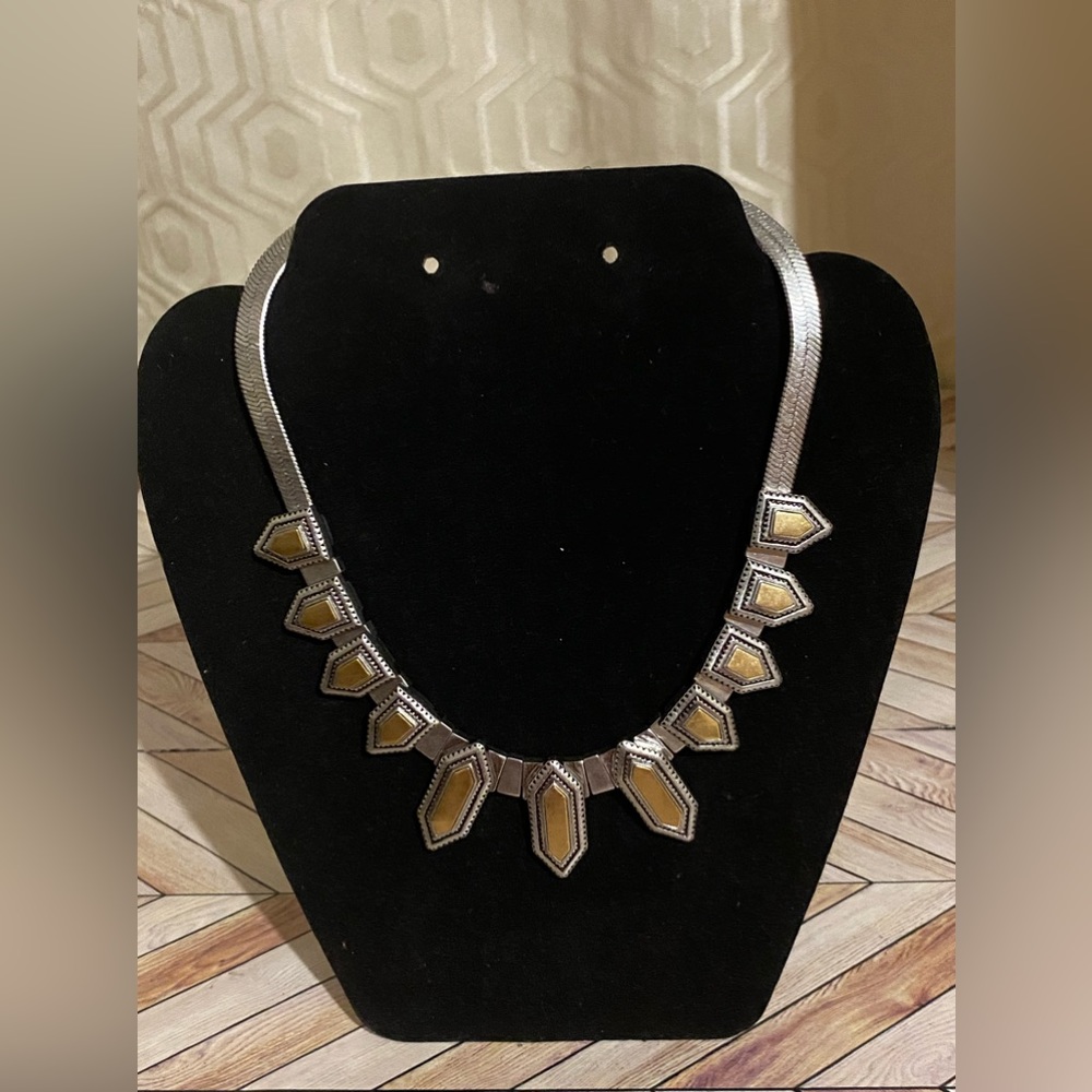 Madewell Herringbone gold & silver plated Necklace.